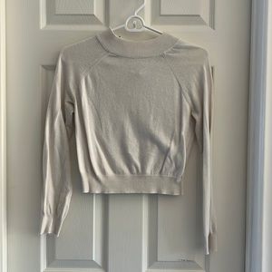 S White Cropped Sweater
